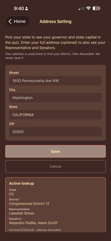 US Citizenship Test 2026 Audio iPhone screenshot