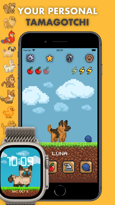 Pex: Watch face & Pet AI iPhone screenshot 1 - Graphics & Design app