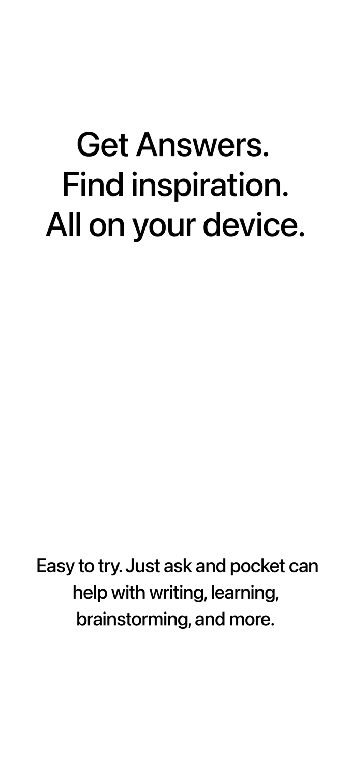 Local AI Chat - pocket