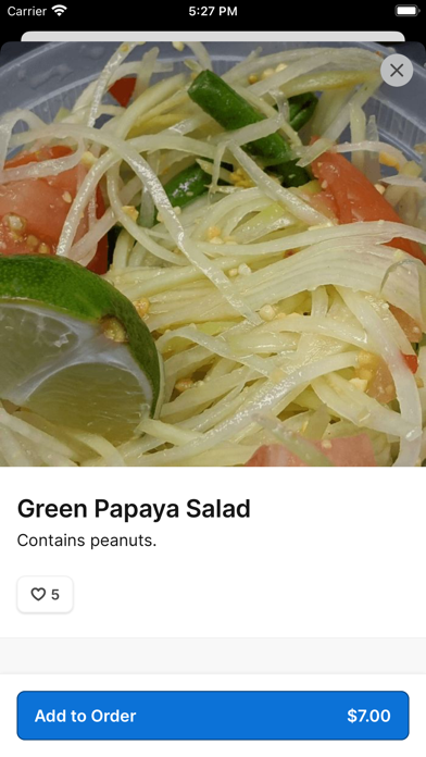 T Thai iPhone screenshot 3 - Food & Drink app