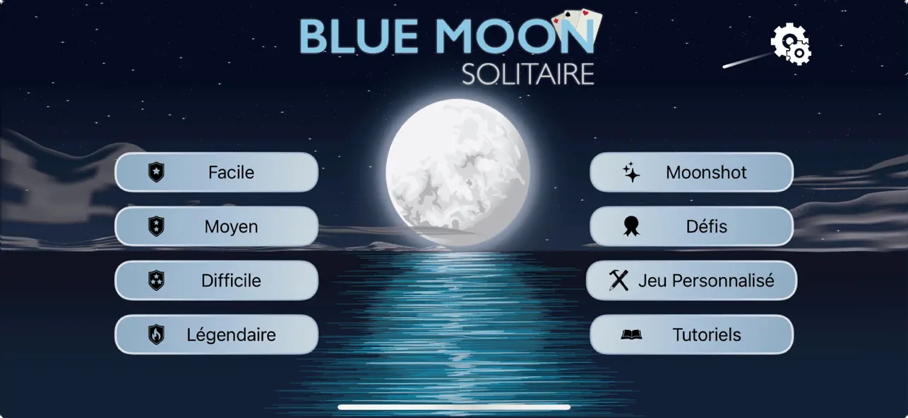 Screenshot #1 pour Blue Moon Solitaire