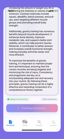 AI Assistant:Text Summary Post Screenshot 5 of 7