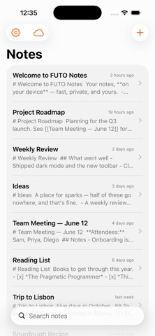 FUTO Notes Screenshot 1 of 4