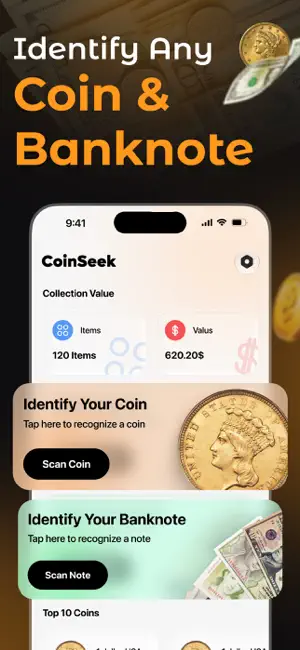 Coin & Banknote Identifier App screenshot 1