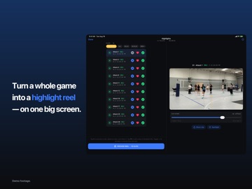 HITTER: Volleyball Highlights iPad screenshot