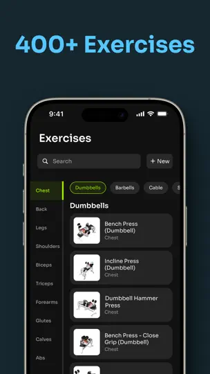 Screenshot von GoStrong: Gym Workout Planner auf dem iPhone 7