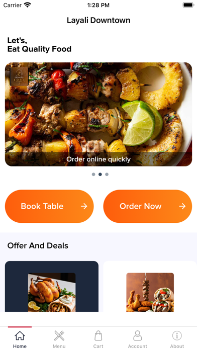 Layali Downtown app screenshot