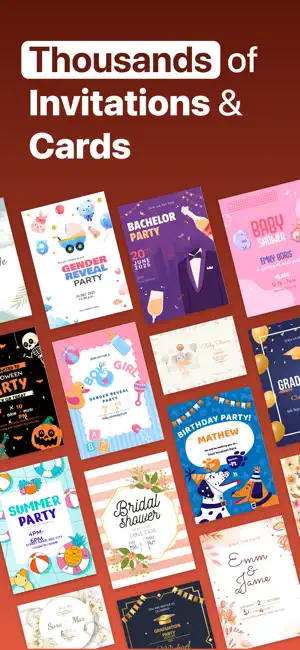 Birthday Online Text Invites screenshot 2