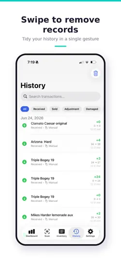 Capture d'écran de EasyInventory sur iPhone 2