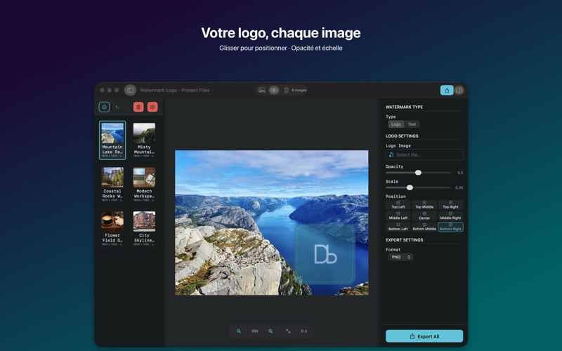 Screenshot #2 pour Watermark Logo - Protect Files