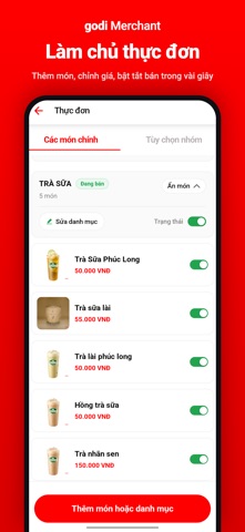 Godi nhà hàng iPhone screenshot 3