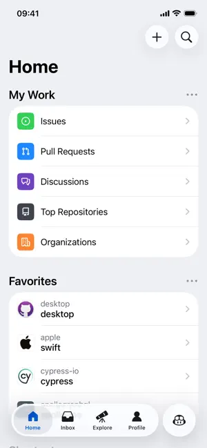 GitHub iPhone screenshot 1