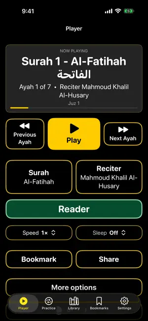 Quran Aloud screenshot 1