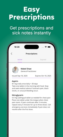 PatientCare iPhone screenshot