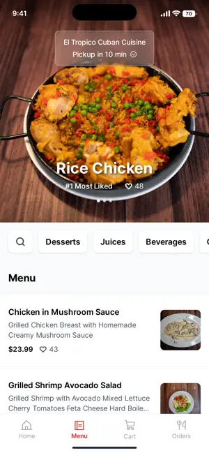El Tropico Cuban Cuisine screenshot 2