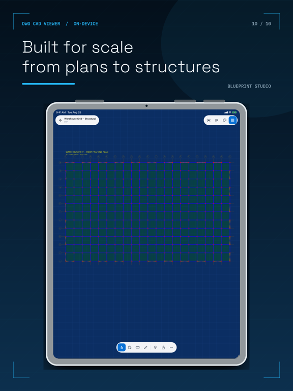 DWG CAD Viewer: DXF, STL iPad screenshot