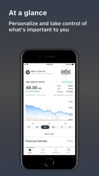 MBC GROUP Investor Relations Screenshot