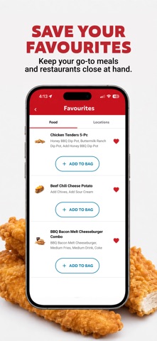 Wendy's UK iPhone screenshot 4