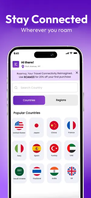 Roamvy: eSIM Travel Data Plans screenshot 2