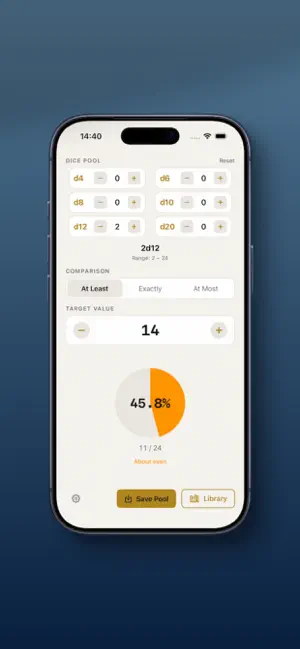 Dice Probabilities Calculator screenshot 4
