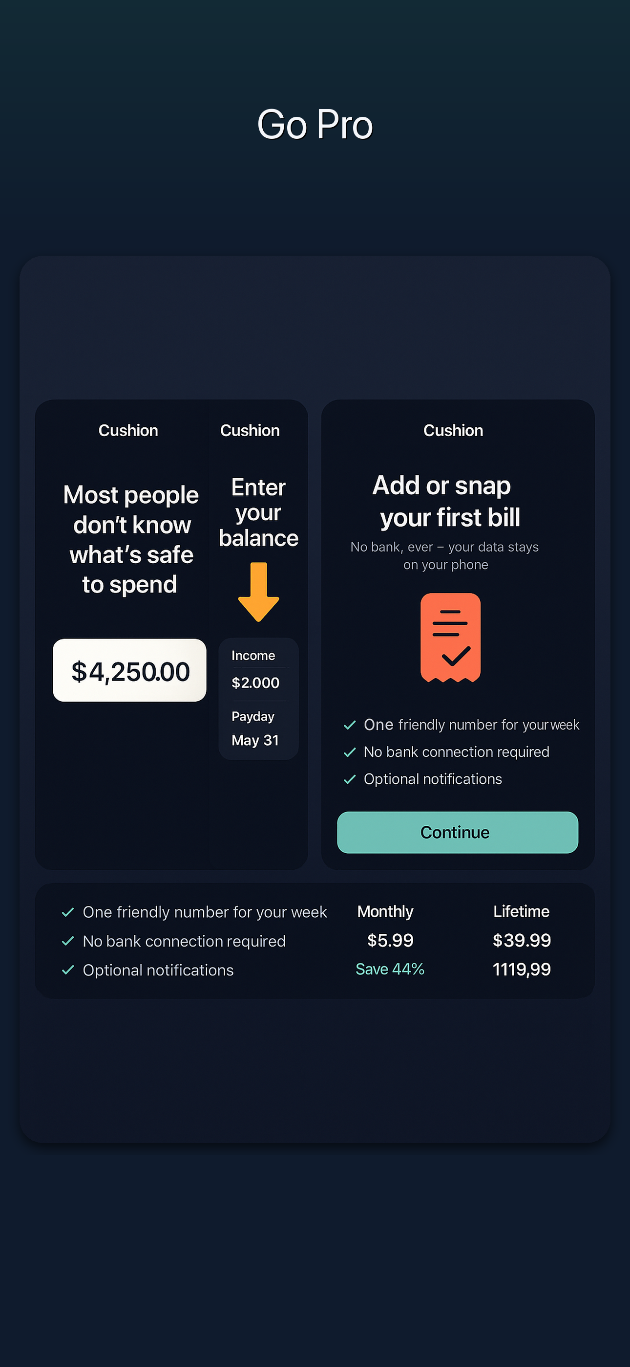 Cushion — Safe to Spend screenshot 4
