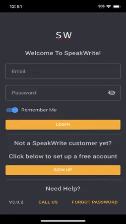 SpeakWrite - Voice to Document screenshot 1