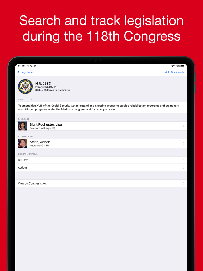 #7. Congress Pro (macOS) 由: Cohen Research Group