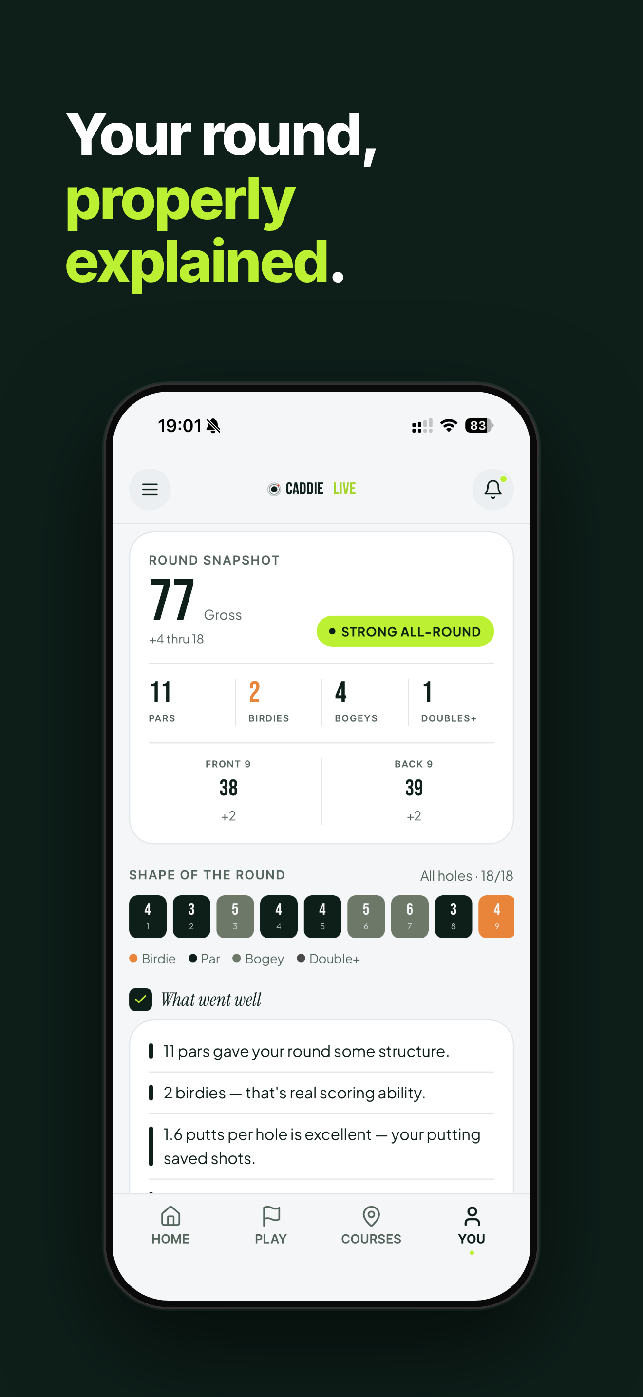 Caddie Live Golf screenshot 8
