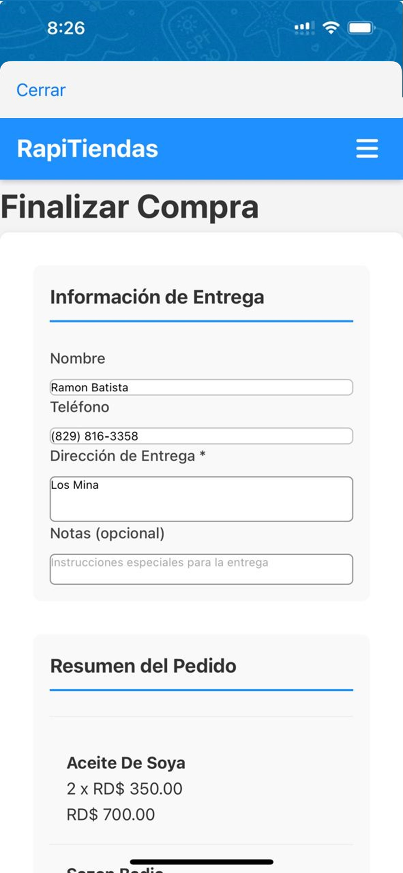 RapiDeli screenshot 9