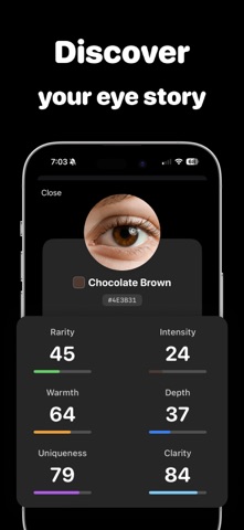 眼睛颜色: EyeScan screenshot