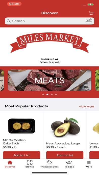 Miles Market Screenshot