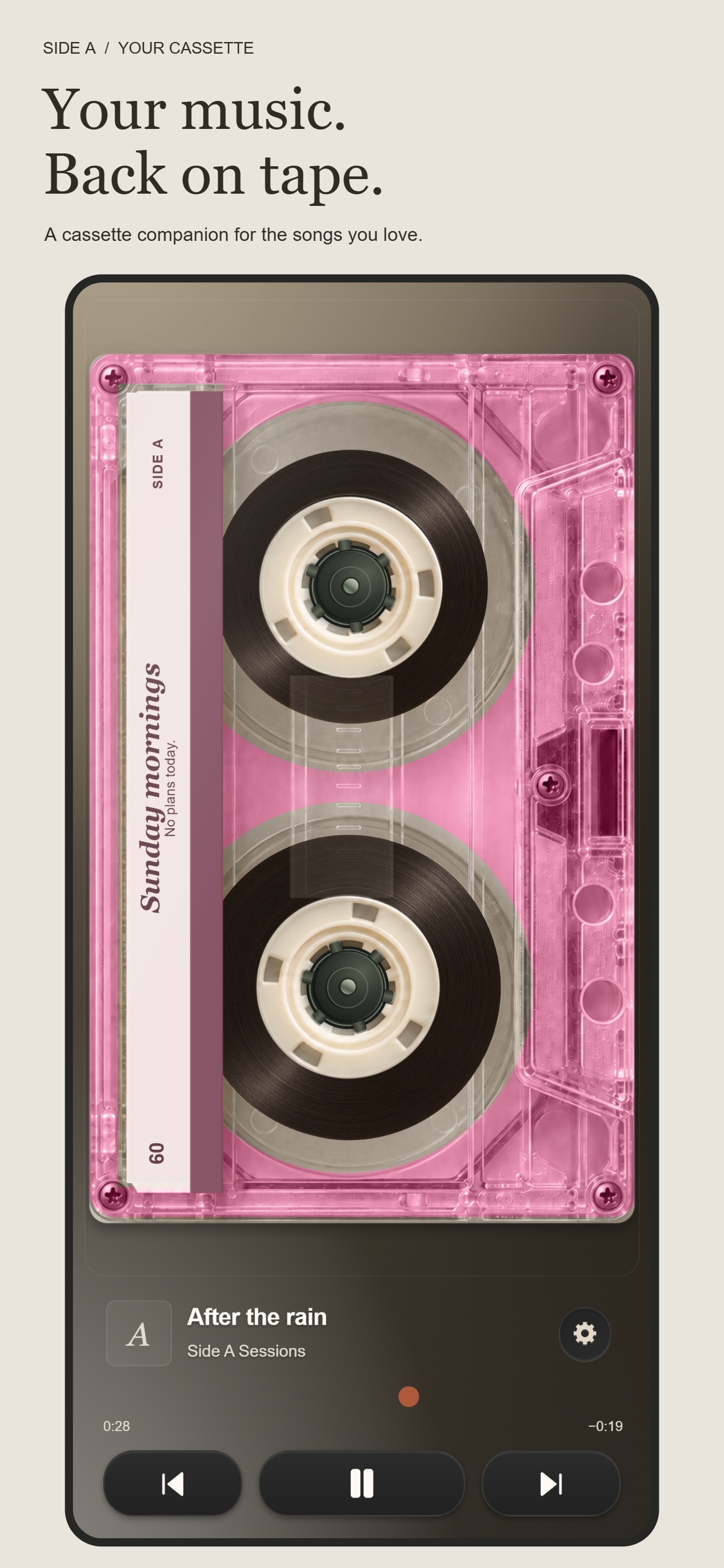 Screenshot 1 of Side A: Your Cassette