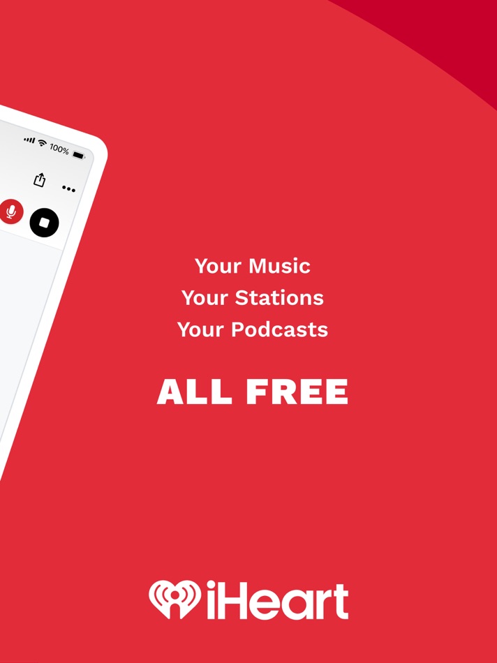 #2. iHeart: Radio, Music, Podcasts (iOS) Podle: iHeartMedia Management Services, Inc.