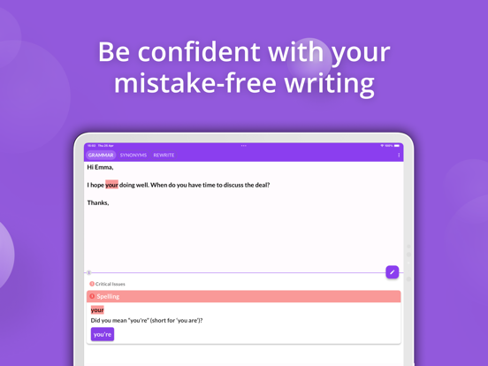 Screenshot #5 pour Proofreader AI Keyboard Writer