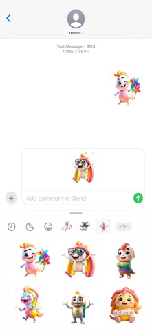 Joyful Rainbow Stickers screenshot