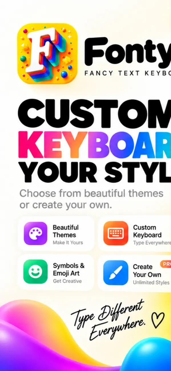 Fonty · Fancy Fonts & Keys screenshot