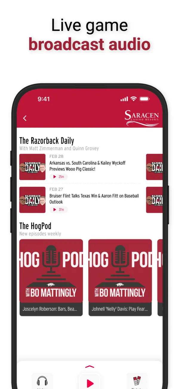 Screenshot #2 pour Arkansas Razorbacks