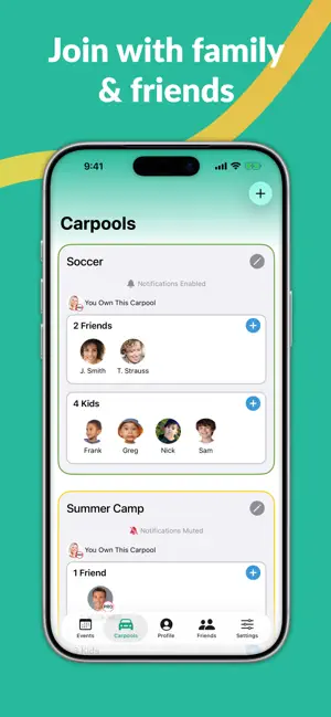 Carpool Kids: Family Calendar screenshot 2