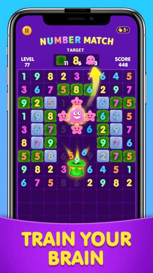 #3. Number Match: Ten Crush Puzzle (iOS) By: UNICO STUDIO