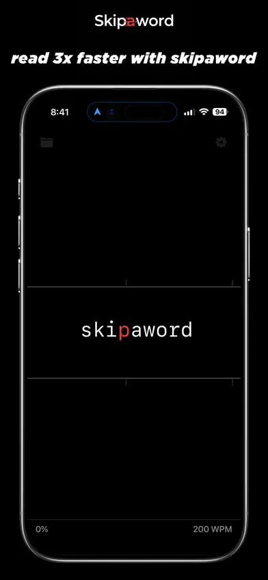 Skipaword - Speed Reading screenshot 1