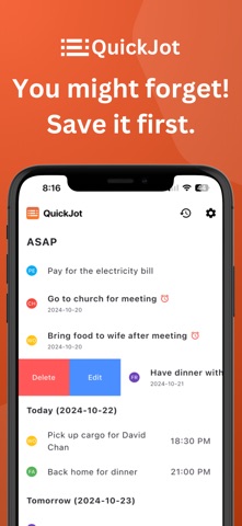QuickJot | AI Todo List Screenshot 1 of 7
