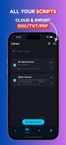 Teleprompter Script Reader screenshot
