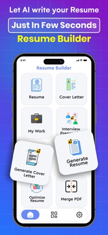 Resume Builder : AI CV iPhone screenshot