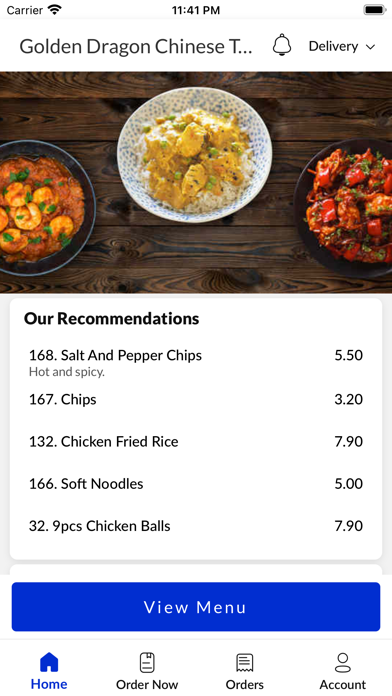 Golden Dragon Chinese Takeaway Screenshot