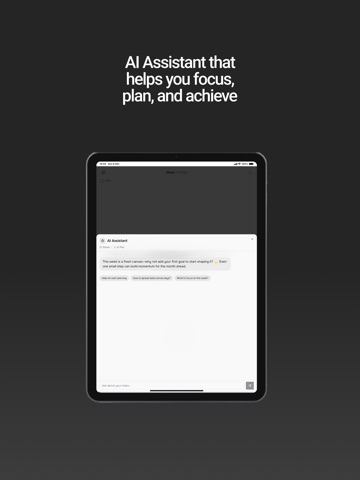 12 Week Year AI Planner iPad screenshot