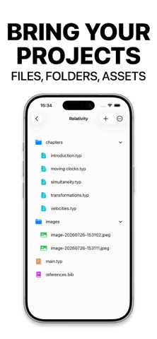 Typst Editor TypeWright iPhone screenshot