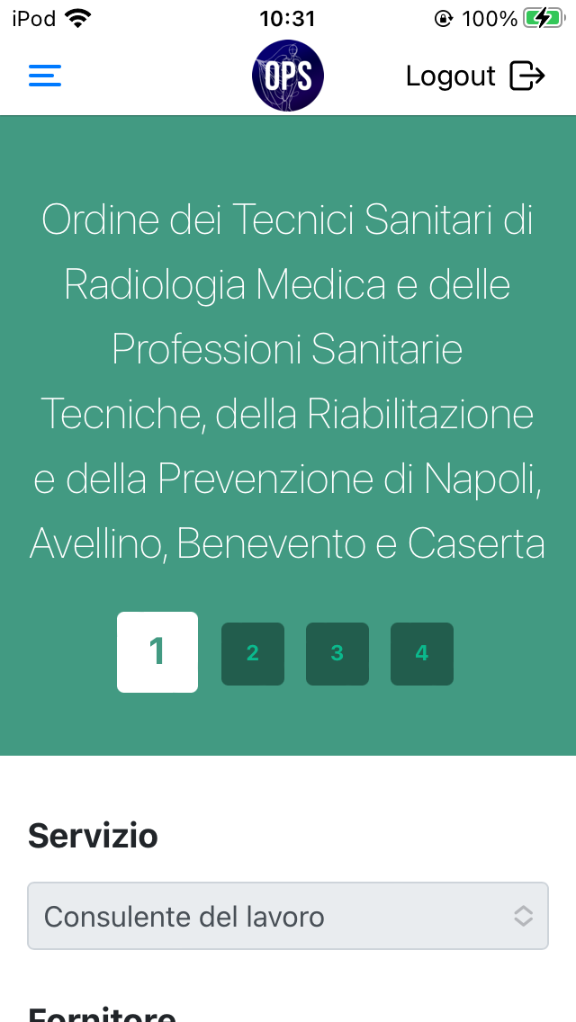 OPS Ordine TSRM PSTRP NAAVBNCE Screenshot