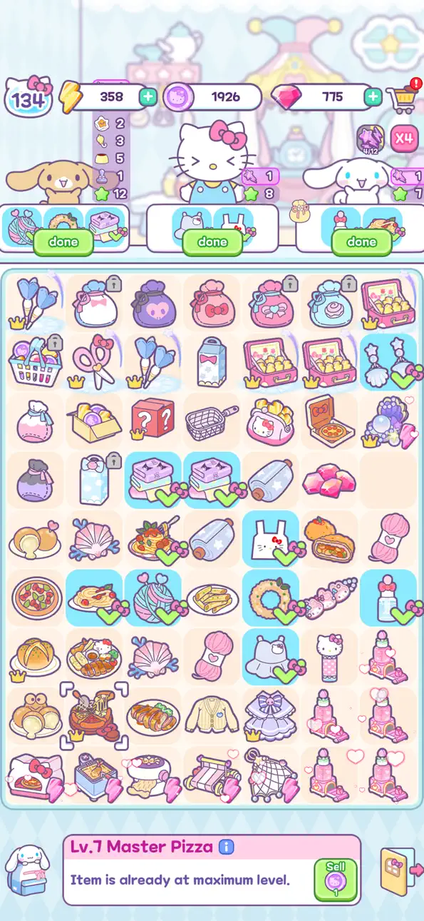 Hello Kitty My Dream Store iOS Mod IPA screenshot 6 - iOS game interface