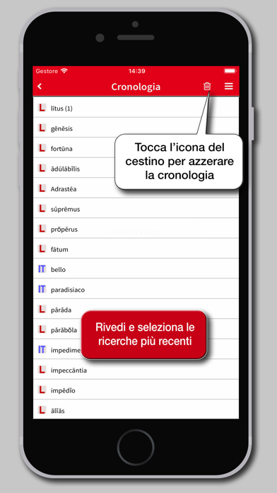 Dizionario Latino Hoepli Screenshot