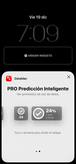 Captura de pantalla de DataMan - Data Usage Widget en iPhone 3